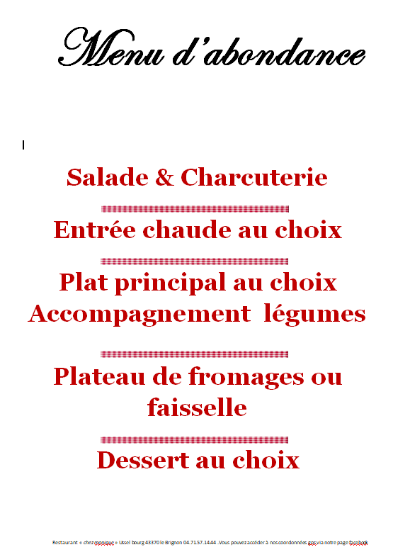 Abondance
